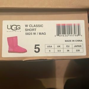 Women UGG boots hot pink 5.5